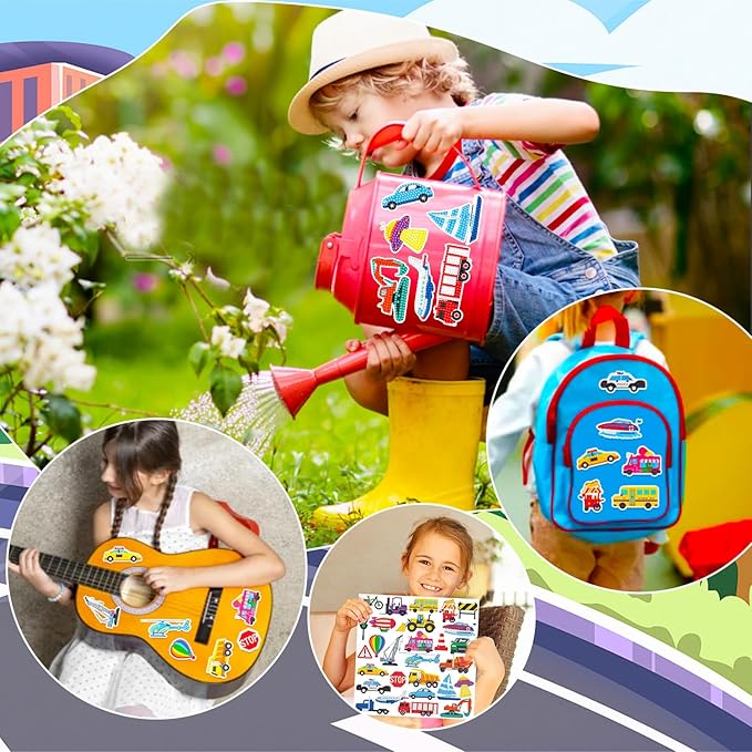 Labeol Diamond Art Kits for Kids Boys and Girls Ages 6-8-10-12 Easy to DIY Creative Diamond Art Sticker Craft by Numbers Kits for Kids and Adult Beginners (Transportation)