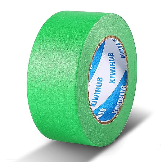 Green Painters Tape,2 inch x 60 Yards - Medium Adhesive Masking Tape for Painting,Labeling,DIY Crafting,Decoration and School Projects