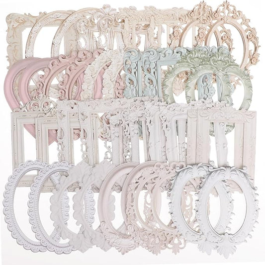 40Pcs Scrapbook,Lace Frames Scrapbook Paper Scrapbooking Lace Frames and Borders Vintage Scrapbook Cutouts Paper Lace for DIY Junk Journal Crafts Journaling Scrapbook Supplies