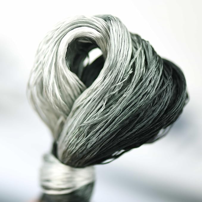 Natural 100% Silk Thread, Handmade Embroidery Thread Silk Floss 8 Colors 110m Each (68)