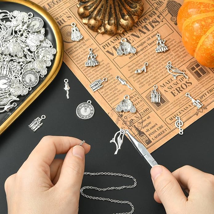 Antique Silver Cross Drink Insect Animal Theme Charms for DIY Jewelry Bracelet Necklace Earring Keychain Decor