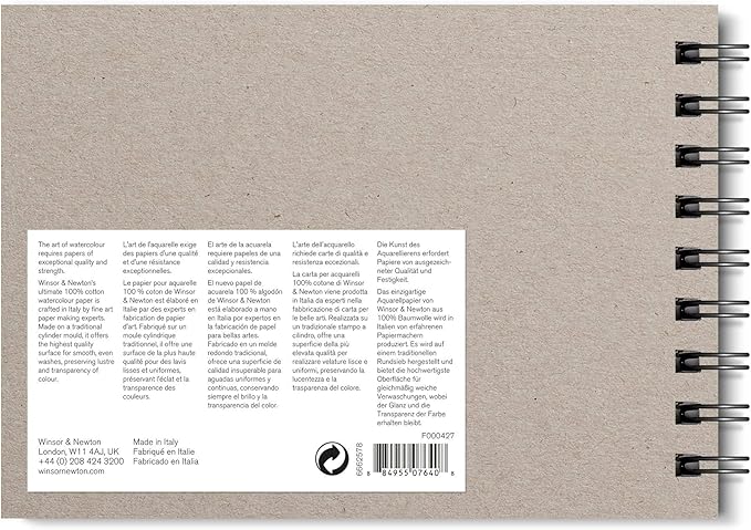 Winsor & Newton Professional Watercolor Paper, Wired, 5" x 7", Cold Pressed