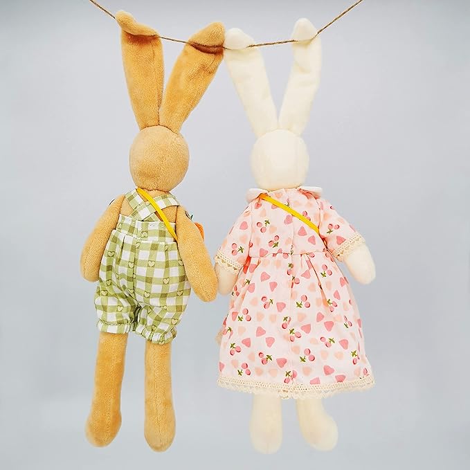 DIY Bunny Sewing Craft Kit for Adults – Handmade Fabric Sewing Project – Complete Materials & Instructions