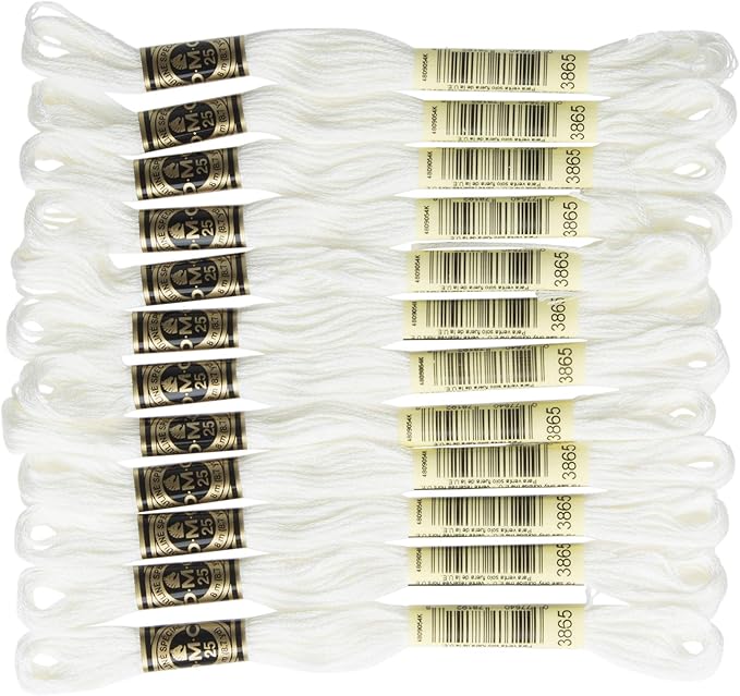 DMC 6-Strand Embroidery Cotton Floss - Winter White - 12/Pkg