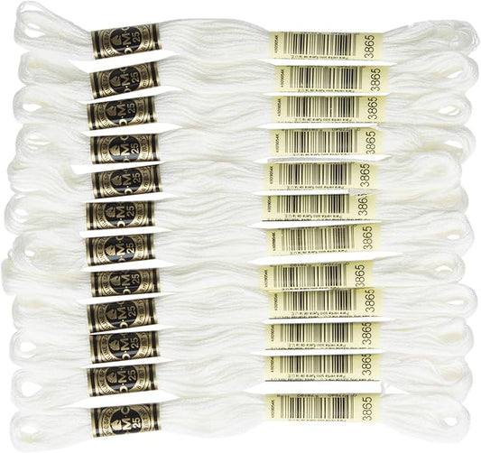 DMC 6-Strand Embroidery Cotton Floss - Winter White - 12/Pkg