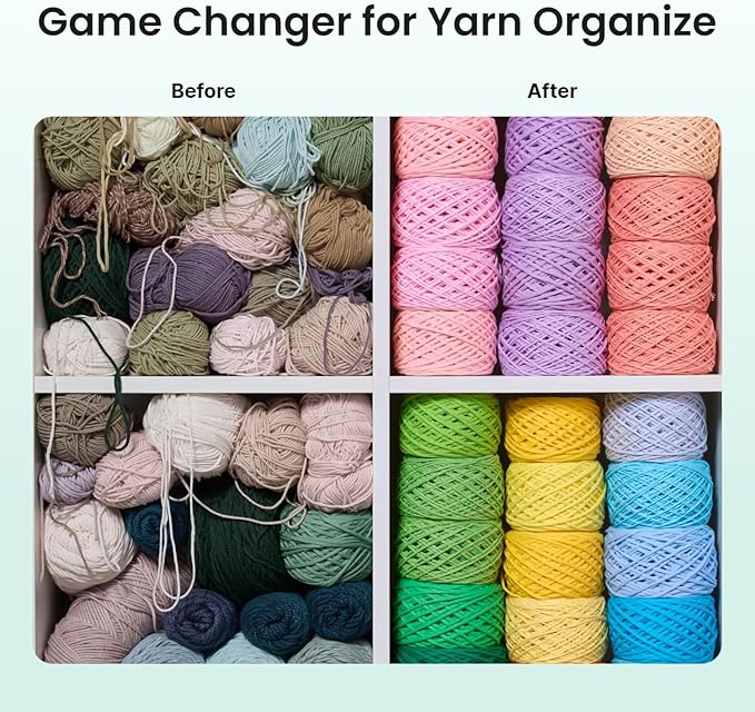 Cordless Yarn Winder, 2H Running Time Rechargeable Electric Yarn Cake Winder with 2200mAh Battery, Compact Yarn Winder for Crocheting Auto Yarn Spinner, Ideal Helper for Craft Lovers(Mint)
