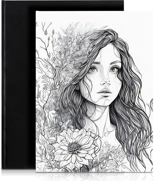 Tavolozza A3 (16.6"x11.7") Hardcover Sketch Book – 48 Pages of Heavyweight 102 lb/170gsm Acid-Free Drawing Paper – Durable, Smooth Surface for Dry Media, Painting & Sketching