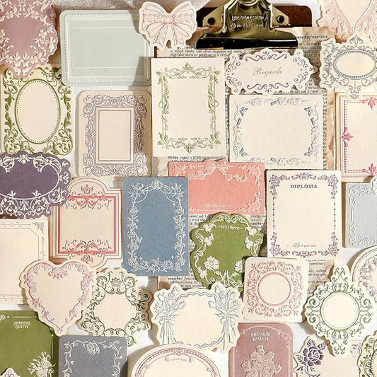 Gemmapylor 120 Pcs Vintage Scrapbook Paper Kit, Junk Journal Ephemera Paper Pack, Aesthetic Journaling Supplies, Decorative Scrapbooking Paper for Planner, Journal & DIY Crafts