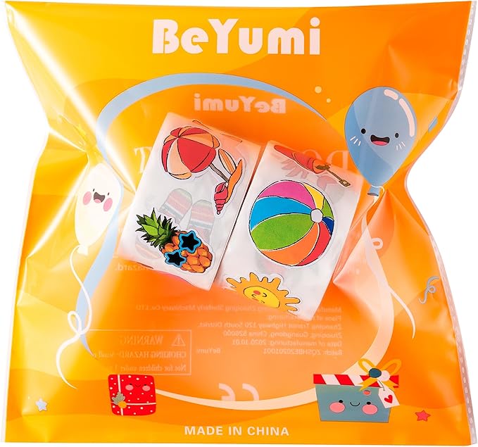 beyumi summer beach roll stickers - 1000pcs summer beach stickers in 2 rolls waterproof vinyl cute drawing style decals for phone laptop water bottle notebook luggage computer envelope decor