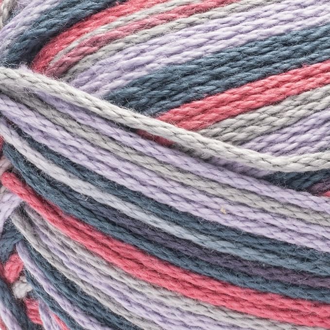 Caron All Day Cotton Yarn - 100g/3.5oz - 100% Mercerized Cotton - 173 Yards Bundle with Bella's Crafts Stitch Markers (Morning Air)