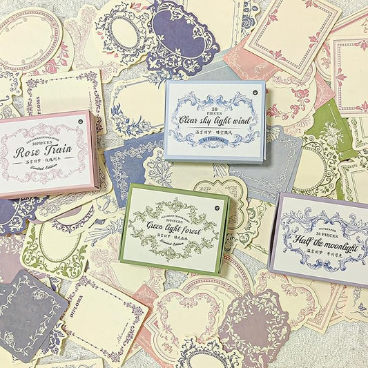 120 Sheets Vintage Embossed Scrapbook Paper,Mini Pink Journaling Scrapbooking Supplies Kit Aesthetic Decorative Craft Stationery for Journaling, Junk Journals, Planners & Scrapbooking Supplies