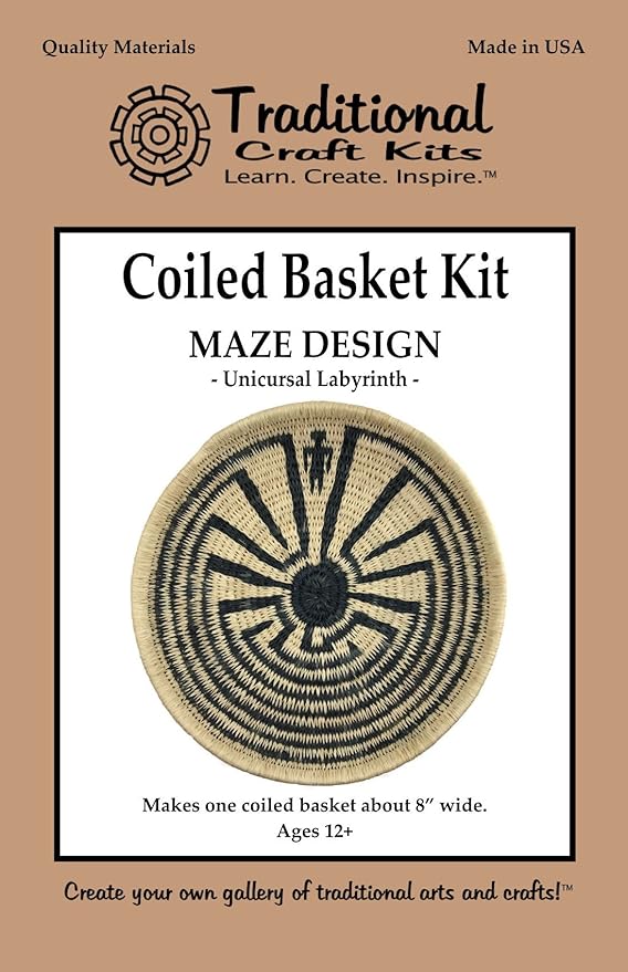 Coiled Basket Kit - Maze Design