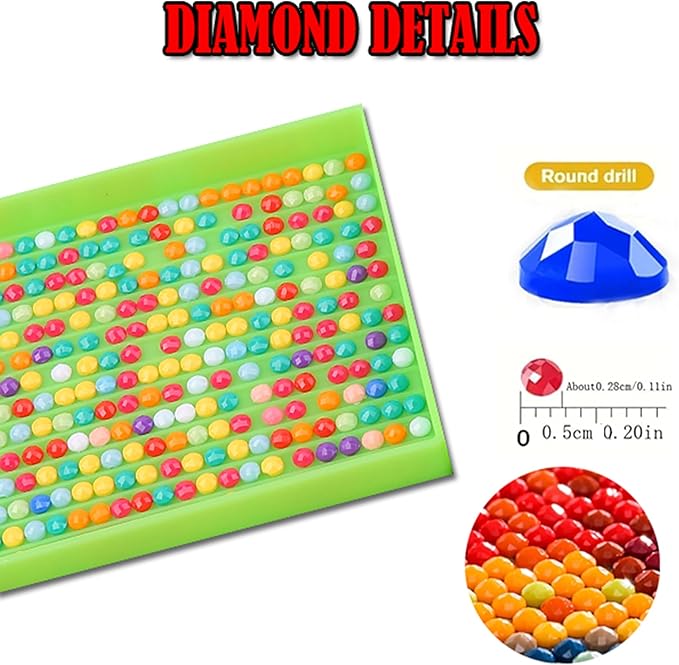 KUFWKEY Diamond Painting Kits for Adults,Flowers Diamond Art Kits for Adults,5D Diamond Painting Flowers,DIY Full Round Diamond Mosaic Kits,Flower Gem Art and Crafts,Diamond dots,12x16inch
