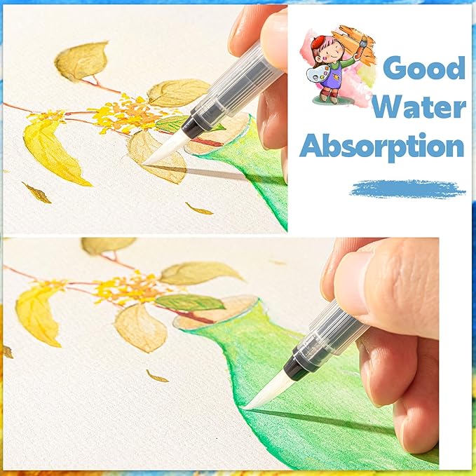 35 Sheets Watercolor Paper Pad 9x12 Inch, 140 lb/300 GSM Cold Press Water Color Paper Spiral Bound Watercolor Sketchbook Easter Gifts for Art Painting, Journal, Drawing, Mixed Media