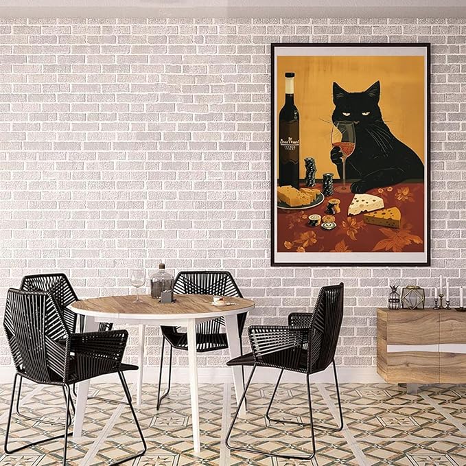 ARPADAMO Diamond Art Kits for Adults,5D Animal Diamond Painting DIY Black Cat Diamond Art Diamond Painting Kits for Adult,Round Full Drill Diamonds, Diamond Art Kits for Home Decor-12x16inch