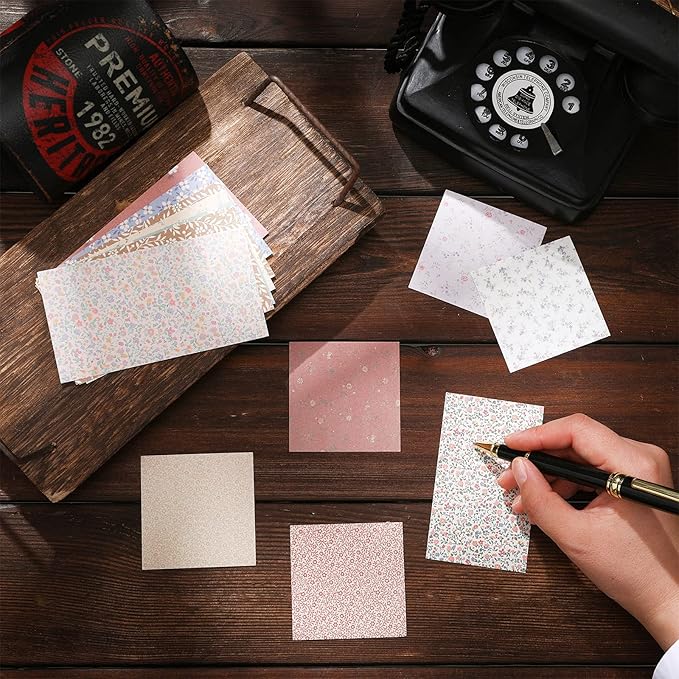 Zonon 360 Sheets Vintage Scrapbook Paper Supplies DIY Journaling Supplies for Writing Drawing, Aesthetic Retro Decorative Paper for Scrapbooking Travel Journal, 6 Sets