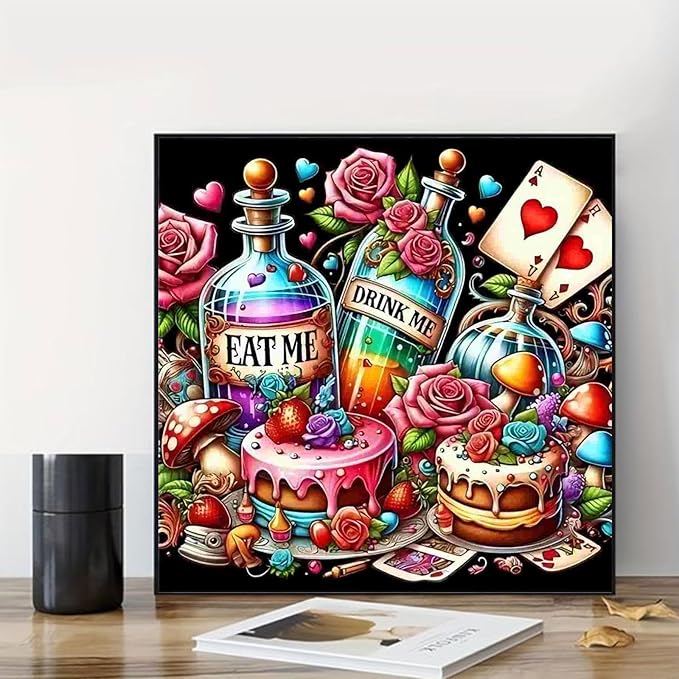 Paint by Numbers Kit for Adults Beginners, Adult Paint by Number Kits on Canvas, DIY Crafts Acrylic Painting by Number for Gift Home Decor 16x16 inch