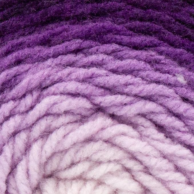Lion Brand Yarn Mandala Gradient, Multicolor Yarn for Knitting, Crochet and Crafting, Purple, 3 Pack