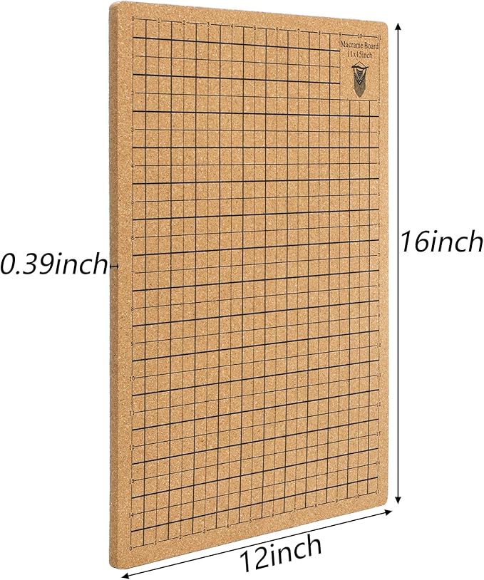 Tosnail 12 x 16 Inches Macrame Board, Macramé Tools Accessories, Beading Mats, Trays for Knotting, Braiding, Cording, Threading, Bracelet Jewelry Making