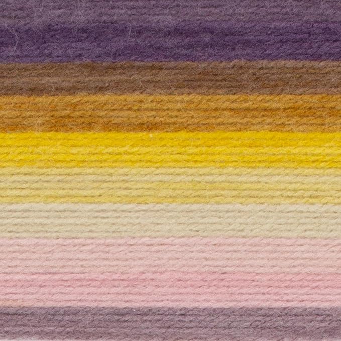 Lion Brand Yarn, Mandala DK Lightweight Yarn for Knitting, Crochet, and Crafts, Bowtruckle, 3 Pack, Self-Striping Acrylic Fiber for Baby Blankets, Multicolor Shawls and Variegated Cardigans
