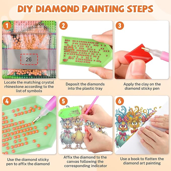 Masendp Chick Diamond Painting Hanging Decoration Kit, DIY Special-Shaped Rhinestone Window Hanging Kit, Suitable for Home Garden Wall Decoration Gifts
