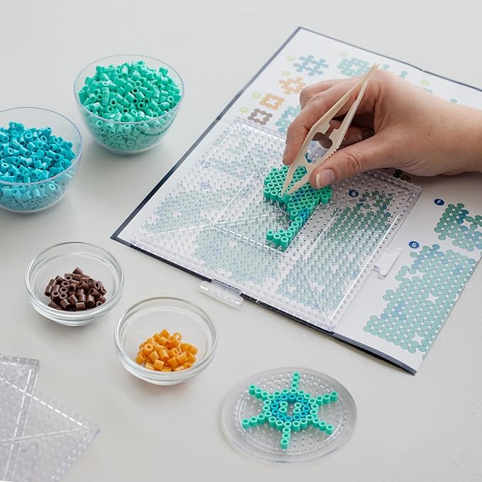 Perler 80-57235 Statue of Liberty 3D Fused Bead Craft Activity Kit, 4" W x 17.5" H, Multicolor, 8008 Pieces