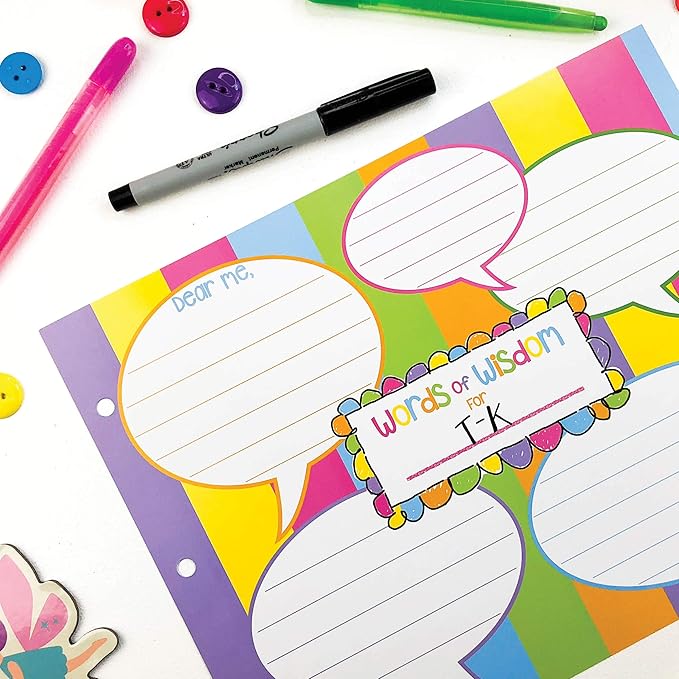 Denise Albright School Memory Scrapbook Refill Extra Pages Kits (Two Grades) for First & Last Day of School for Class Keeper® Memory Keepsake Book for Girls
