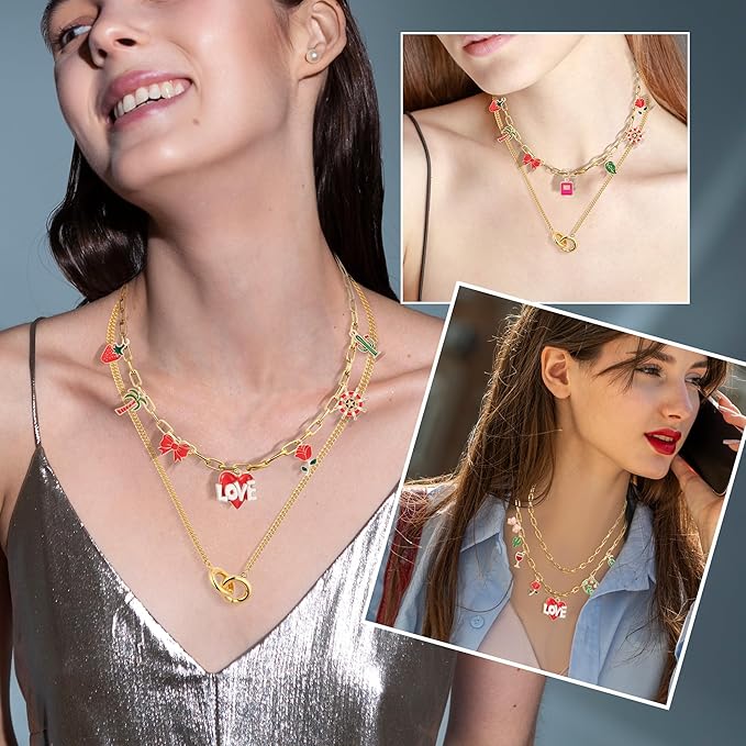 20 Pack 18Inch 18K Gold Plated Paperclip Charm Necklace Chains for Jewelry Making Adjustable 4mmx12mm Stainless Steel Necklace Chain with 2 Inch Extension Chain for Women