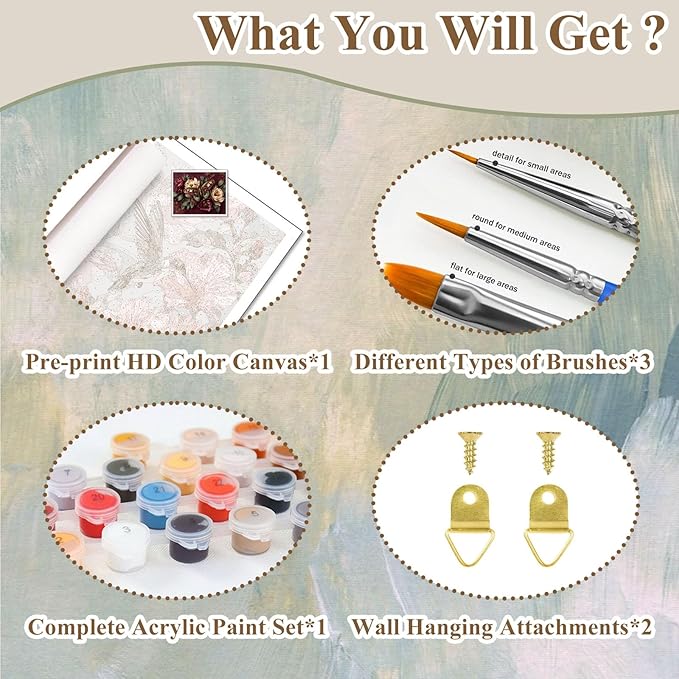 HMZephitiquc Butterfly Paint by Numbers Kit for Adults, Paint by Numbers for Adults Peonies, Flowers Painting by Numbers, Acrylic Oil DIY Crafts for Gift Home Decor 16x20 in