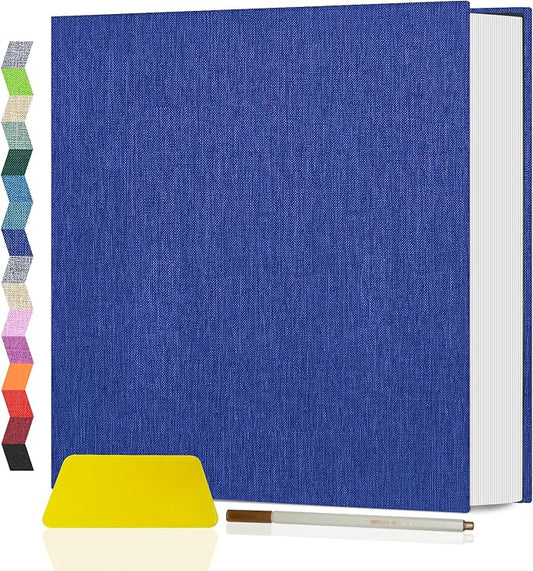 Popotop Photo Album Self Adhesive Scrapbook Album for 4x6 5x7 8x10 Pictures DIY Photo Book as Scrapbooking Supplies Kits, Birthday Gifts for Women Mom Wedding Baby Family Travel
