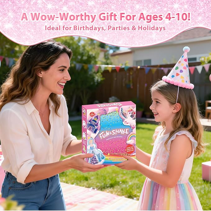 lifBetter Art & Craft Activity, DIY Glitter Craft Kit with Keychains, Fun & Creative Travel Toys, Party Favors & Classroom Valentine’s Day Gifts for Girls & Boys Ages 4, 5, 6, 7, 8, 9 (Pink)