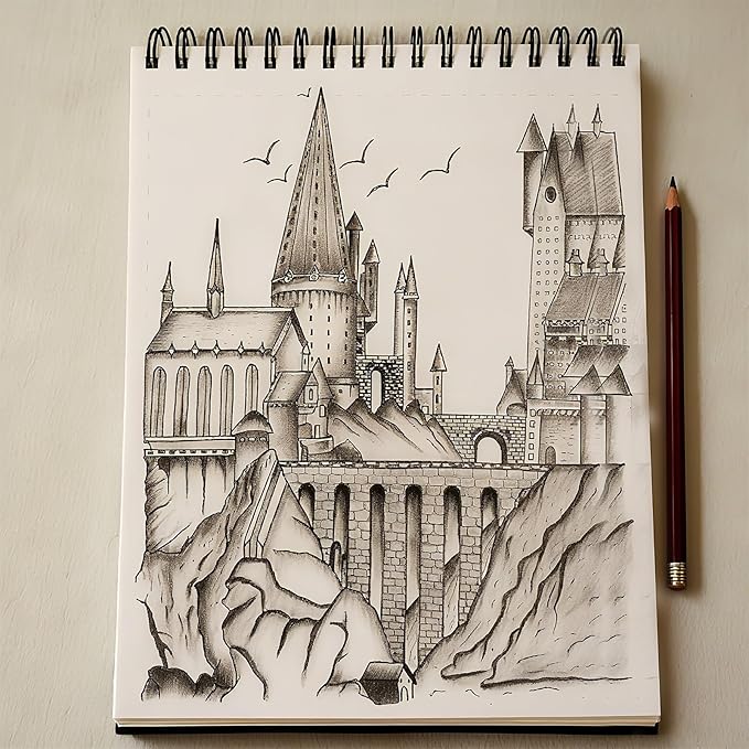 Spiral Art Creation Sketchbook Drawing Paper Notebook Sketch Books Pads for Drawing