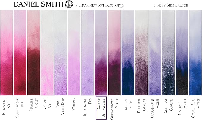 Daniel Smith 284610101 Extra Fine Watercolors Tube, 5ml, Rose of Ultramarine