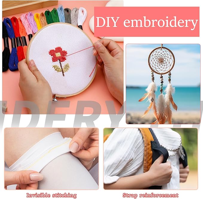 Embroidery Floss: Embroidery Thread 120 Yards Friendship Bracelet String 14 Colors Cross Stitch Cotton Yarn for DIY Bracelet Making