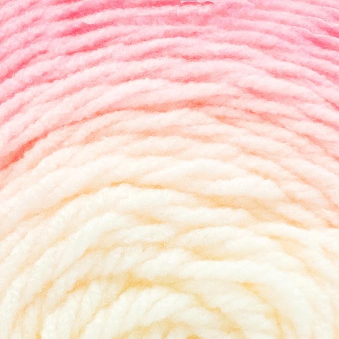 Lion Brand Yarn Mandala Gradient, Multicolor Yarn for Knitting, Crochet and Crafting, Light Pink, 3 Pack