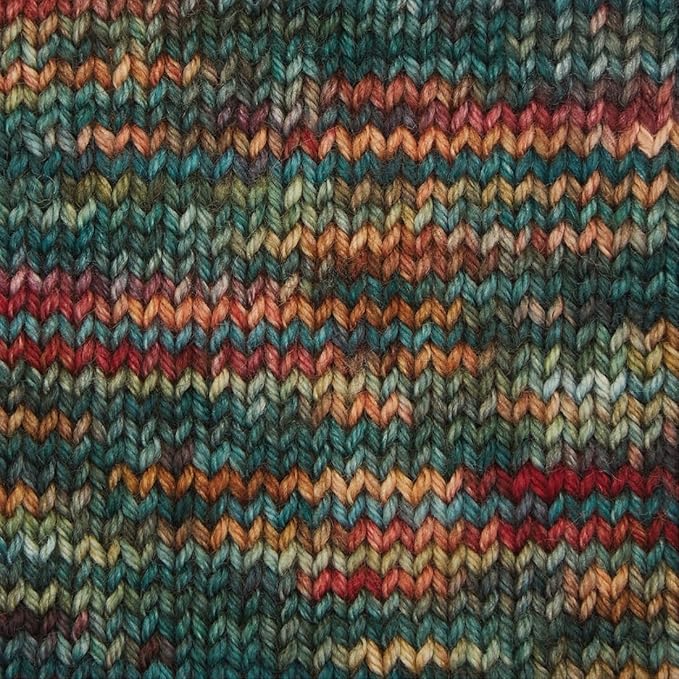 KnitPro Symfonie Fingering Weight Hand Dyed Variegated Yarn Skein | Extra Fine Merino Wool & Polyamide Blend for Knitting & Crocheting, Oeko-TEX Certified 400m, 100g | Terra Old Delhi