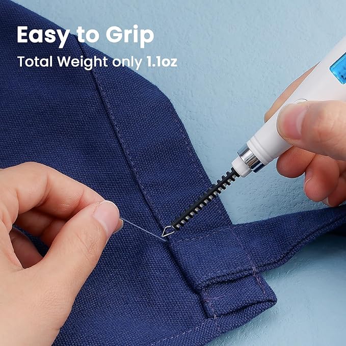 Thread Burner, USB Rechargeable Thread Zapper with LCD Display, Burn and Melt Easily, Cautery Pen for Beading, Weaving, Sewing, Leather & Jewelry Making