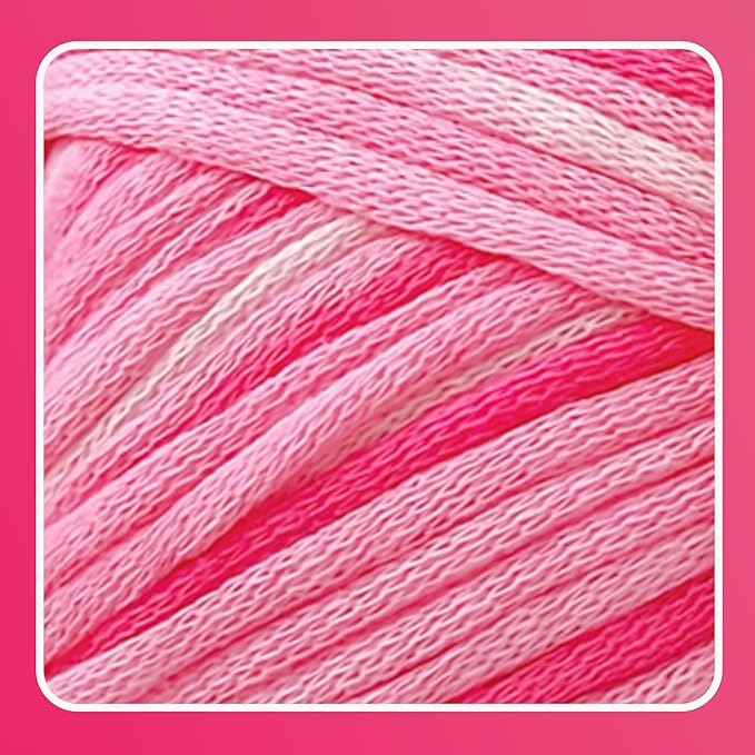 3.5Oz/120yds Beginner Easy Yarn for Crocheting and Knitting;Worsted-Weight Medium #4;Cotton Blend Yarn for Beginners Amigurumi DIY(Strawberry,1 Skein)