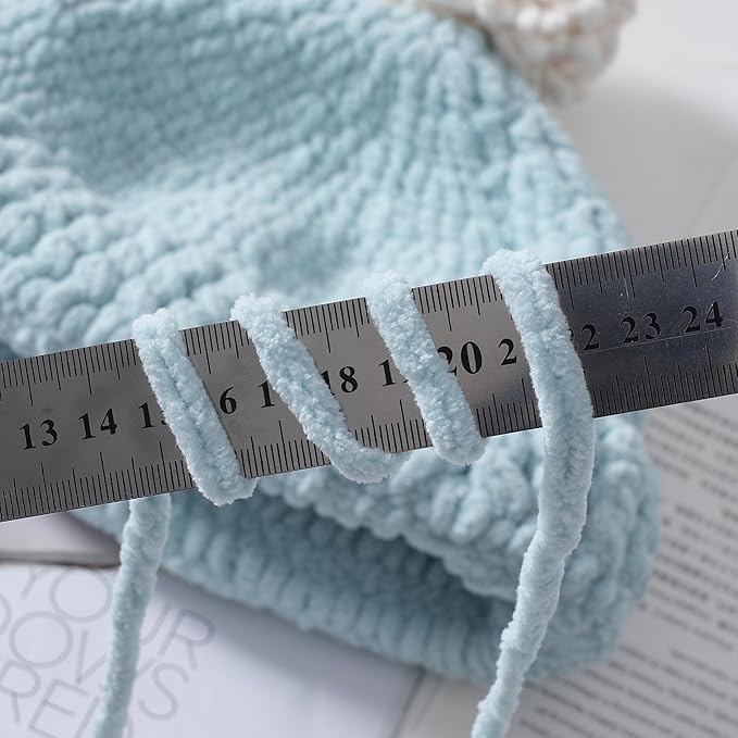 Crafted By Catherine Blanket Solid Yarn - 2 Pack (213 Yards Each Skein), Aqua, Gauge 6 Super Bulky