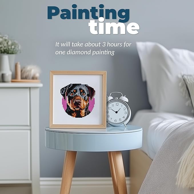 LuwoArte 16 Pack Diamond Painting Kits for Adults – Dog Breeds-Themed Diamond Art Kits – Full Drill DIY Paint Gem Art for Adults – Brilliant 5D Diamond Painting Kit–Relaxing Craft for Home Wall Décor