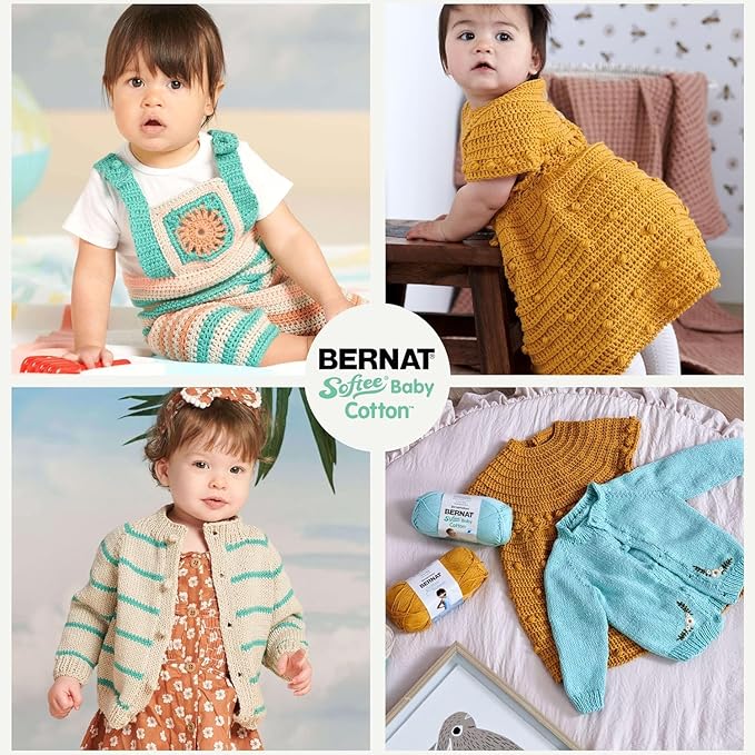 Bernat Softee Baby Cotton YARN, Petal