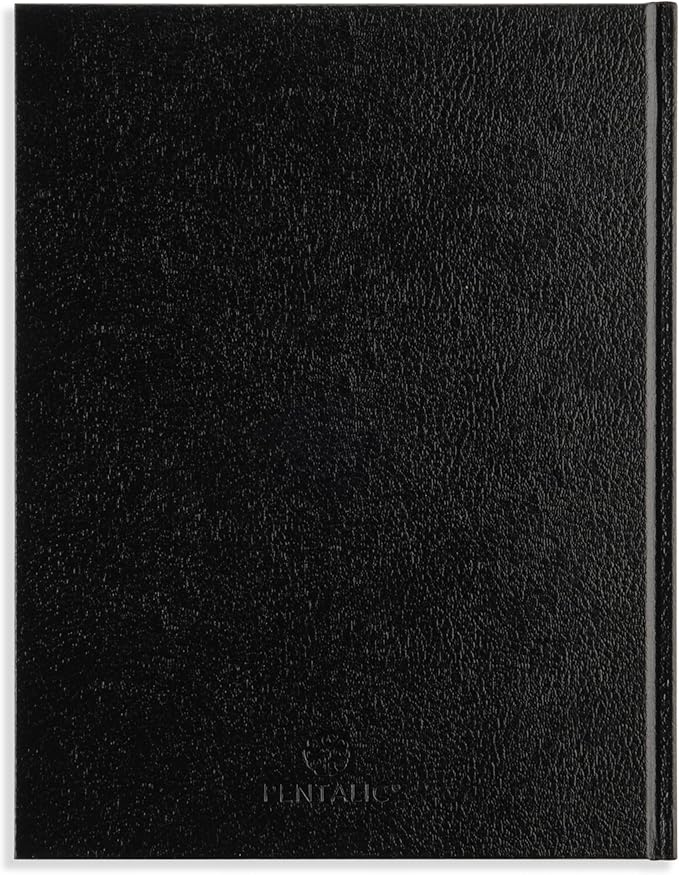 Pentalic - 11"x 14" Hardbound Sketchbook, 110 Sheets, Black