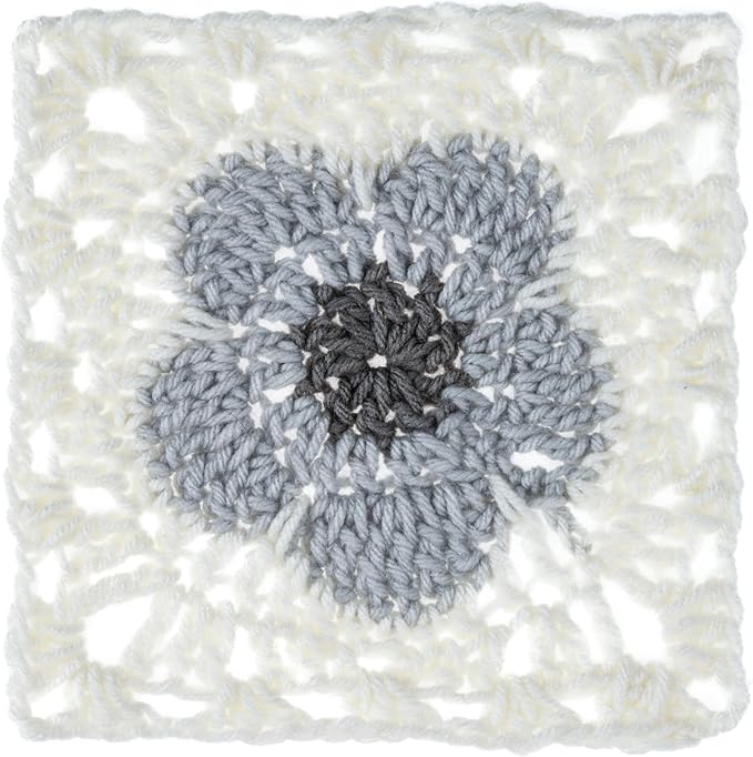Red Heart All in ONE Flower Power Silver sage Yarn - 3 Pack of 8.8oz/250g - 100% Acrylic - #4 Worsted (Medium) - 440 Yards - Knitting/Crochet