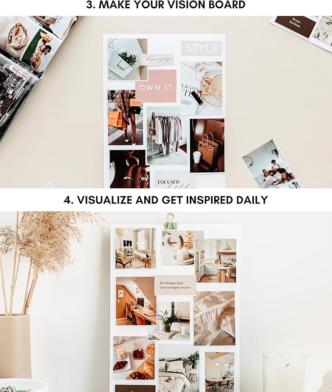 Lamare Vision Board Book for Black Women – 1000+ Vision Board Supplies & Pictures | Vision Board Kit, Magazines for Vision Board & Collage Book - Visualize & Manifest Life Goals