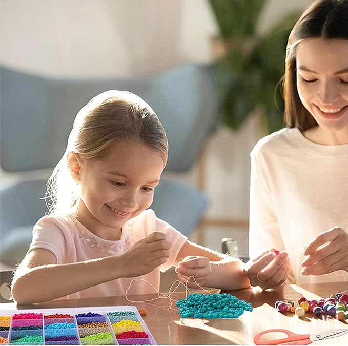 YITOHOP 36000+pcs 2mm 48 Colors Glass Seed Beads for Bracelet Jewelry Making Kit, Beads Assortments Kit for Adults Girls Small Beads for Necklace Ring Making | Top Best Birthday Gifts