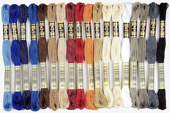 DMC 117F25HDC Embroidery Floss Pack 8.7yd, Home Decor 36/Pkg