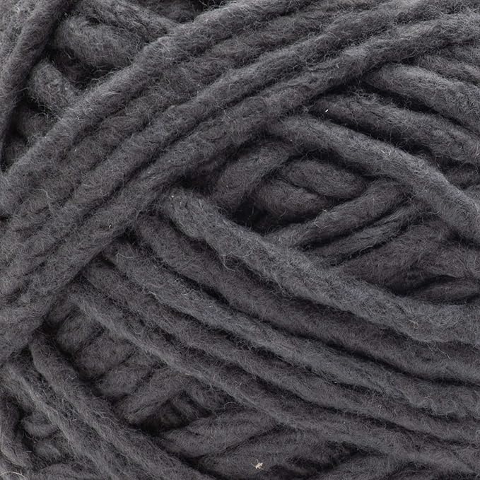 Bernat Forever Fleece Coal Yarn - 2 Pack of 280g/9.9oz - Polyester - 6 Super Bulky - 194 Yards - Knitting/Crochet