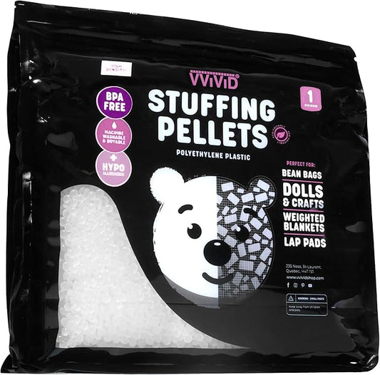 VViViD Eco-Friendly Weighted Stuffing Beads Poly Pellets (1 lb)