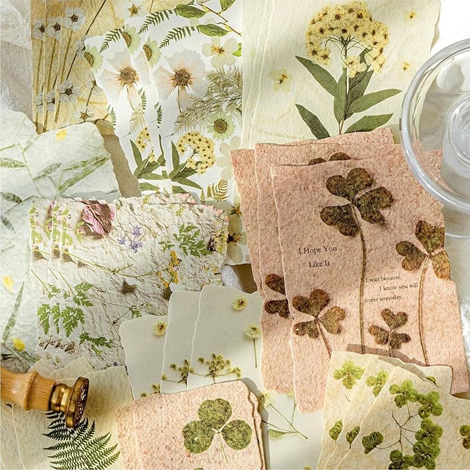 wmhanler 120 sheets vintage floral scrapbook papers journaling scrapbooking supplies kit textured paper junk journal supplies for planner, bullet journal collage card embellishment retro crafts