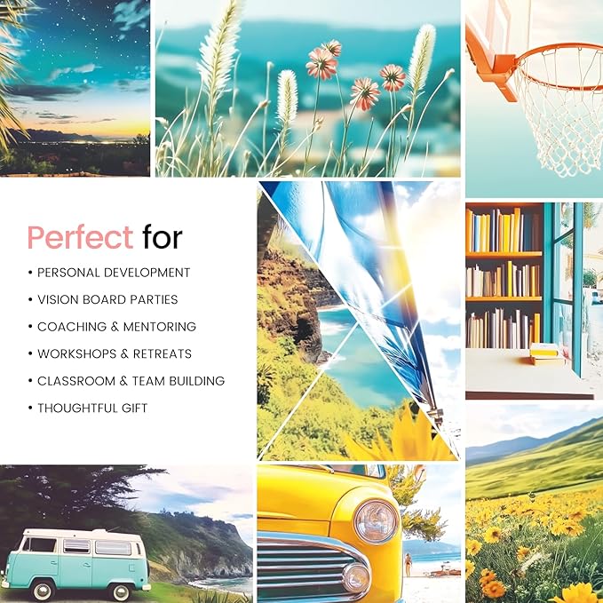 Sawnfay Vision Board Book - 2026 Vision Board Sticker Book, with Motivational Images & Quotes, Vision Board Kit & Supplies for Women